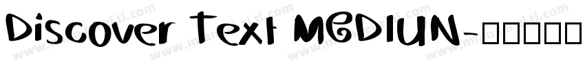 Discover Text MEDIUN字体转换